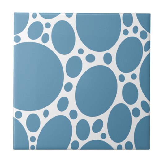 Carreau Motif de bulle bleue (Devant)