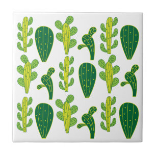 Carreau Motif de cactus cactées succulentes