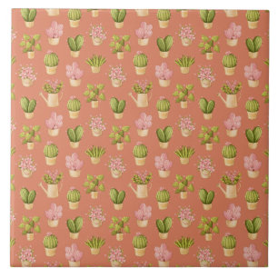 Carreau Motif de cactus sauvage