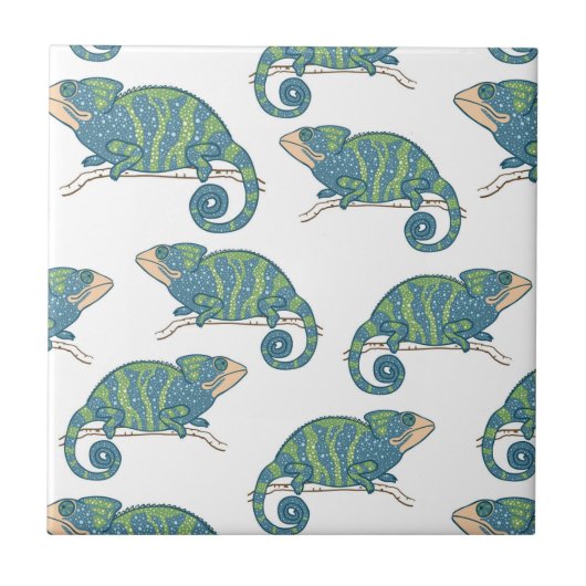 Carreau Motif de caméléon (Devant)
