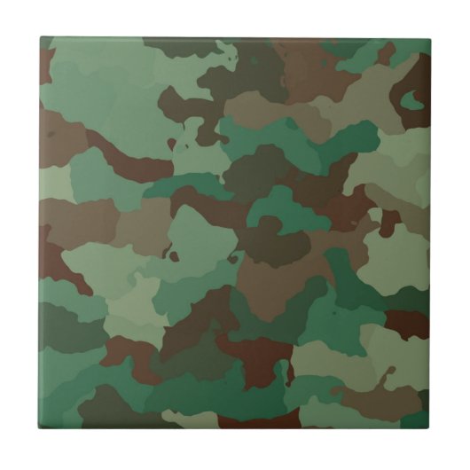 Carreau Motif de camouflage militaire (Forces armées) (Devant)