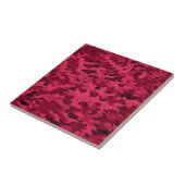 Carreau Motif de camouflage rouge rosé (Côté)