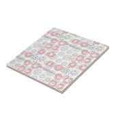 Carreau Motif de cercle de point de polka (Côté)