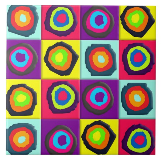 Carreau motif de cercles (Devant)