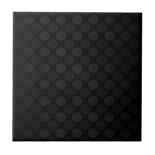 Carreau Motif de cercles noirs défraîchi rétrograde