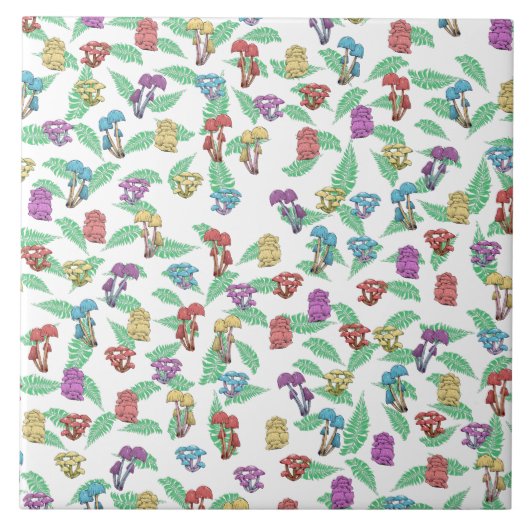 Carreau Motif de champignons (Devant)