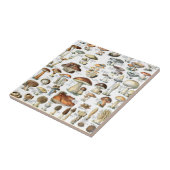 Carreau Motif de champignons vintages (Côté)