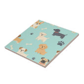 Carreau Motif de chiots mignons (Côté)