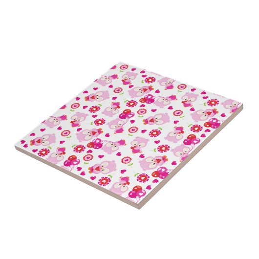 Carreau Motif De Chouettes, Chouettes Mignonnes, Chouettes (Côté)