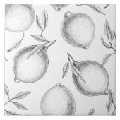 Carreau Motif de citron dessiné à la main (Devant)
