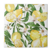 Carreau Motif de citrons et citrons d'été (Devant)