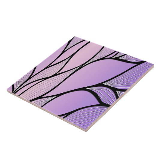 Carreau Motif de congé créatif Pearlescent violet (Côté)