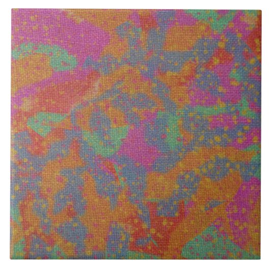 Carreau Motif de couleur (Devant)