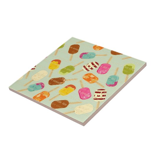 Carreau Motif de crème glacée (Côté)