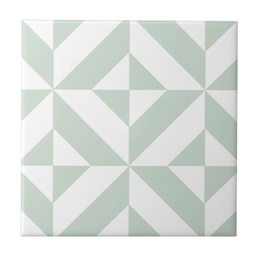 Carreau Motif de cube géométrique cool Mint (Devant)