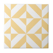 Carreau Motif de cube géométrique Pale Melon (Devant)