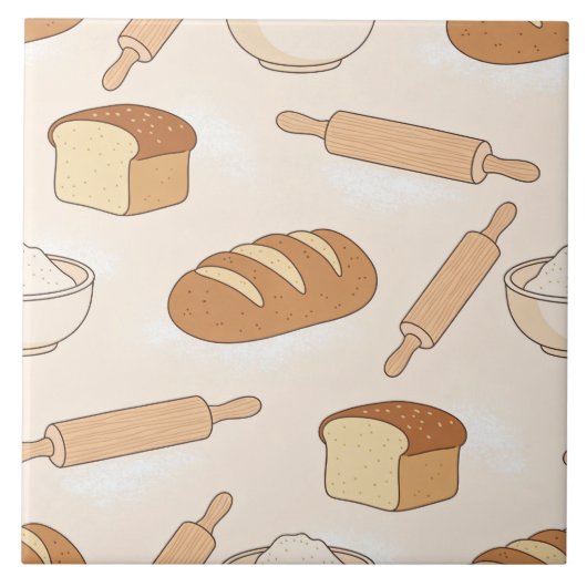 Carreau Motif de cuisson cosy (Devant)