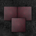 Carreau Motif de Damas Orné Rouge Profond Sur Noir<br><div class="desc">Belle et élégante conception de carreaux décoratifs avec un motif damassé rouge profond sur un arrière - plan à texture noire.</div>