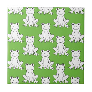 Carreau Motif de de grenouille Motif vert mou