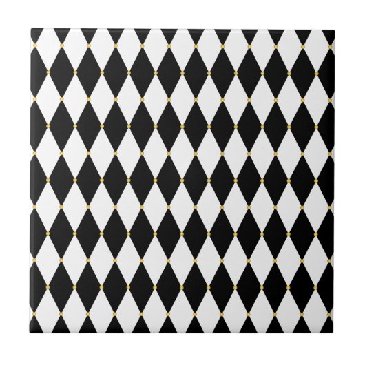 Carreau Motif de diamant de harlequin (Devant)