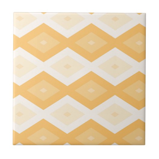 Carreau Motif de diamant jaune (Devant)