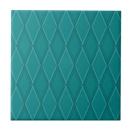 Carreau Motif de diamant Turquoise Turquoise foncé (Devant)