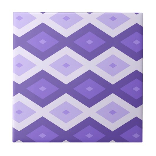 Carreau Motif de diamant violet (Devant)