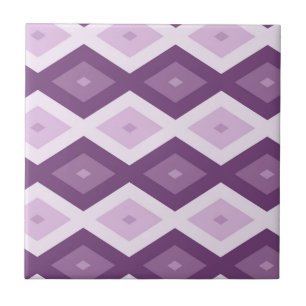 Carreau Motif de diamant violet