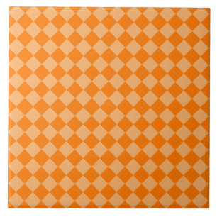 Carreau Motif de diamants orange combiné par STaylor