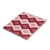 Carreau Motif de diamants rouges (Côté)