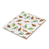 Carreau Motif de dinosaure mignon (Côté)