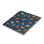 Carreau Motif de dinosaures mignons (Côté)
