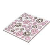 Carreau Motif De Donuts, Donuts Roses, Donuts Blancs (Côté)