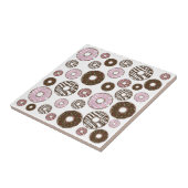 Carreau Motif De Donuts, Donuts Roses, Donuts Brown (Côté)