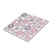 Carreau Motif De Donuts, Donuts Roses, Donuts Violets (Côté)