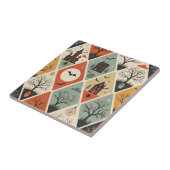 Carreau Motif de fantôme sombre (Côté)
