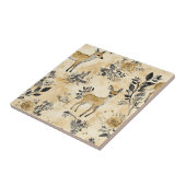 Carreau Motif de faon de la forêt fantaisiste (Côté)