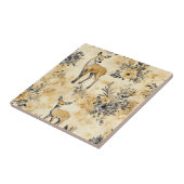 Carreau Motif de faon de la forêt rustique (Côté)