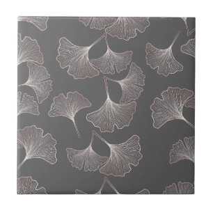 Carreau Motif de feuille de Ginkgo japonais