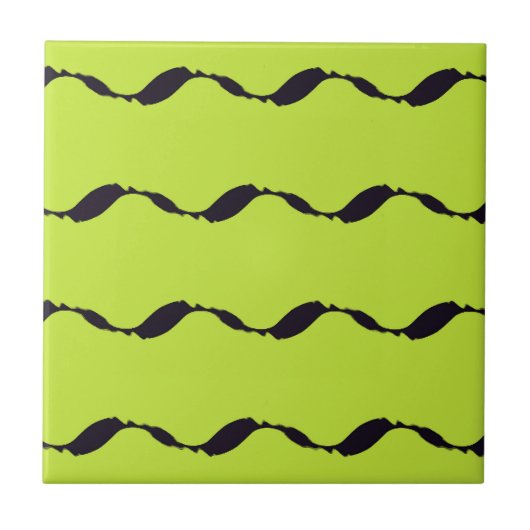 Carreau Motif de feuilles fluides (Devant)