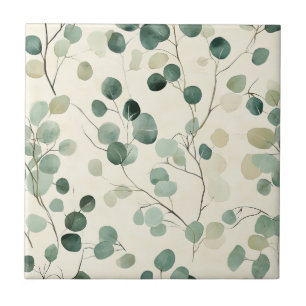 Carreau Motif de feuilles pressées botaniques – Impression