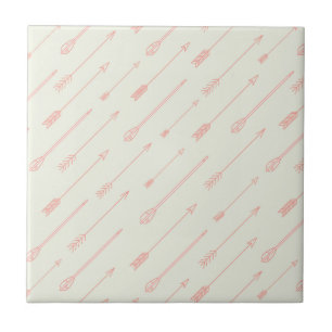 Carreau Motif de flèches décrit par corail