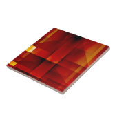 Carreau Motif de flèches rouges abstraites (Côté)