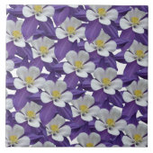 Carreau Motif de fleur d'aquilegia (Devant)
