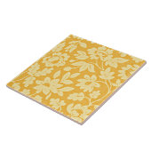 Carreau Motif de fleur jaune de William Morris (Côté)