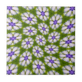 Carreau Motif de fleurs blanches (Devant)