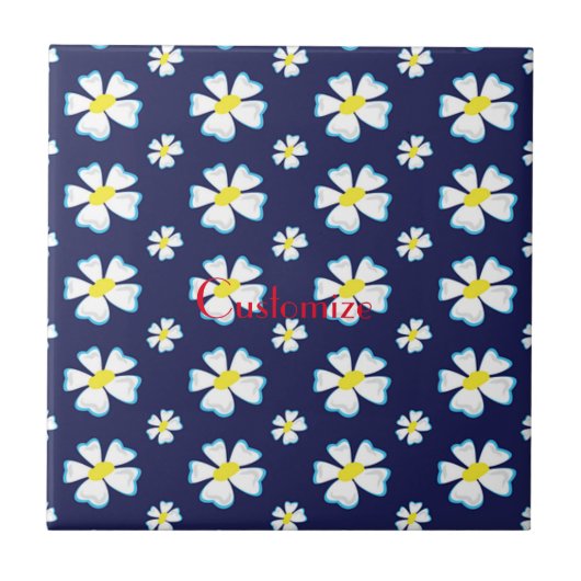 Carreau Motif de fleurs blanches Thunder_Cove (Devant)