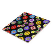 Carreau Motif de fleurs colorées (Côté)
