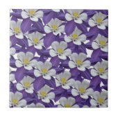 Carreau Motif de fleurs Columbine (Devant)