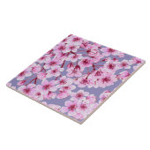 Carreau Motif de fleurs de cerisiers (Côté)